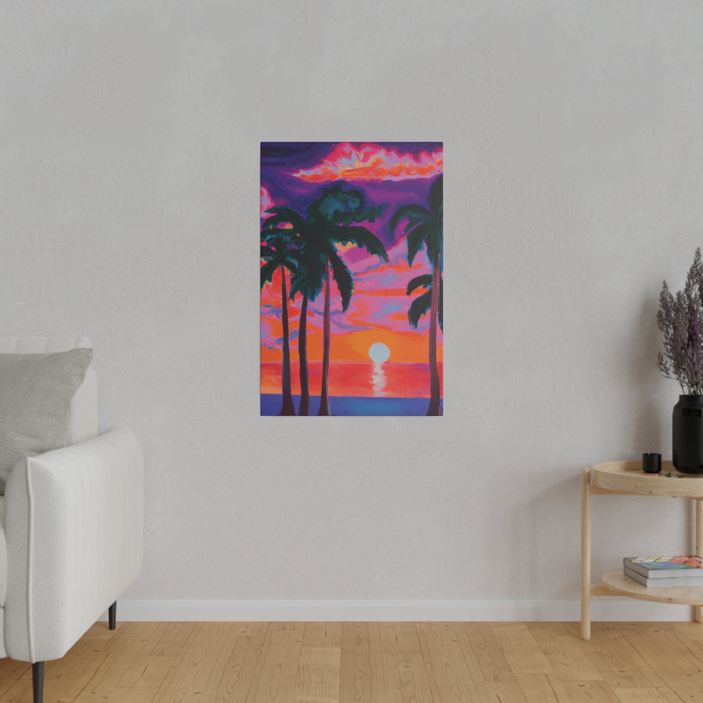 2189Z - Miami Beach Sunset Painting Print | Miami | Beach | Sunset | Poster | Home Decor | Wall Art | Canvas