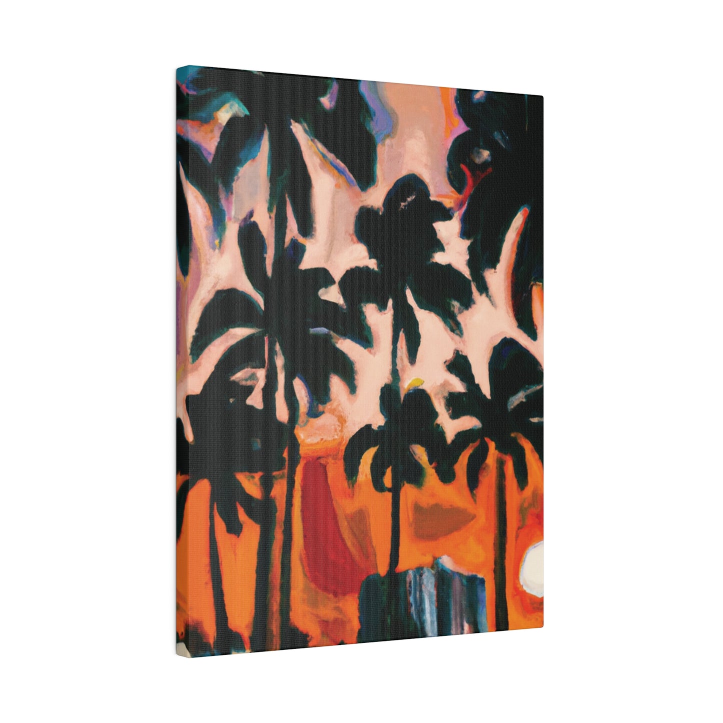 4317T - Miami Beach Sunset Painting Print | Miami | Beach | Sunset | Poster | Home Decor | Wall Art | Canvas