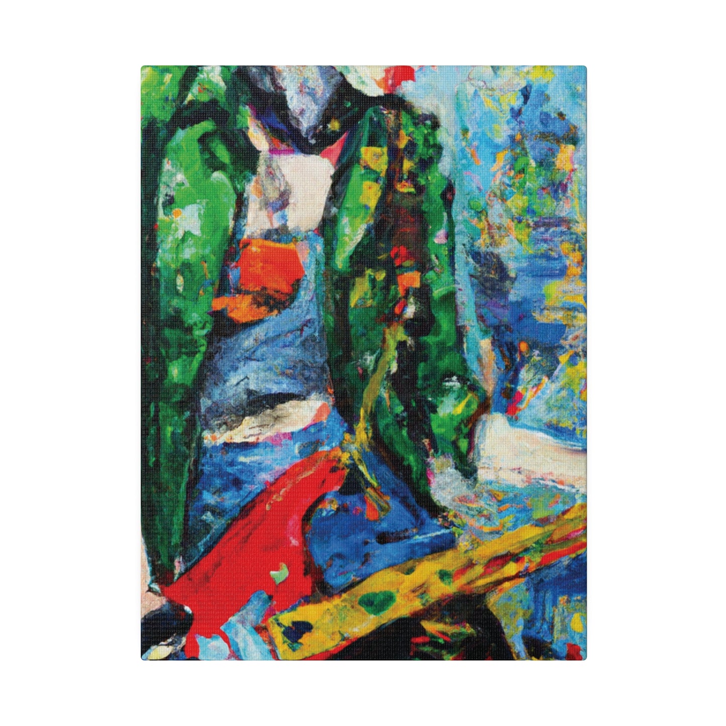 8317Z - Rockstar Oil Painting Style Print | Poster | Home Decor | Wall Art | Music Art | Canvas