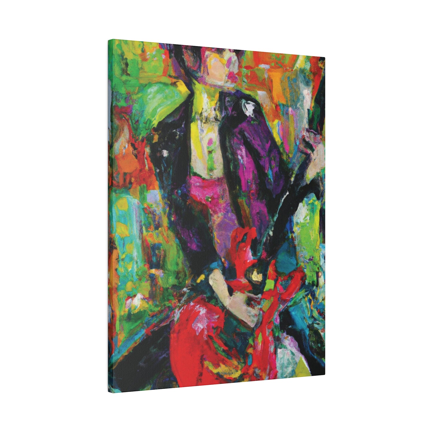 323O - Rockstar Oil Painting Style Print | Poster | Home Decor | Wall Art | Music Art | Canvas