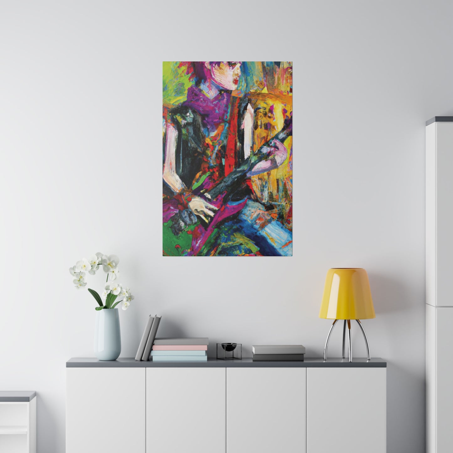 3088A - Rockstar Oil Painting Style Print | Poster | Home Decor | Wall Art | Music Art | Canvas