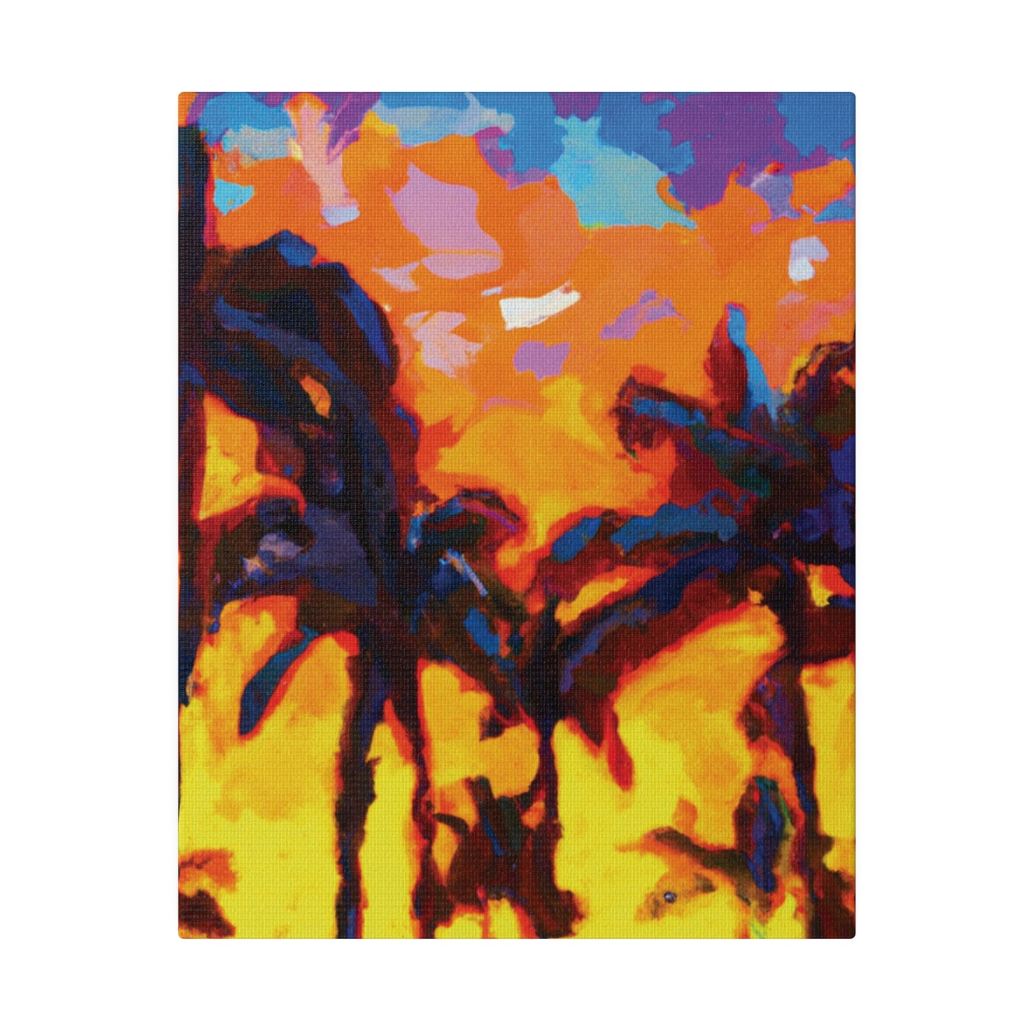 5533Y - Miami Beach Sunset Painting Print | Miami | Beach | Sunset | Poster | Home Decor | Wall Art | Canvas