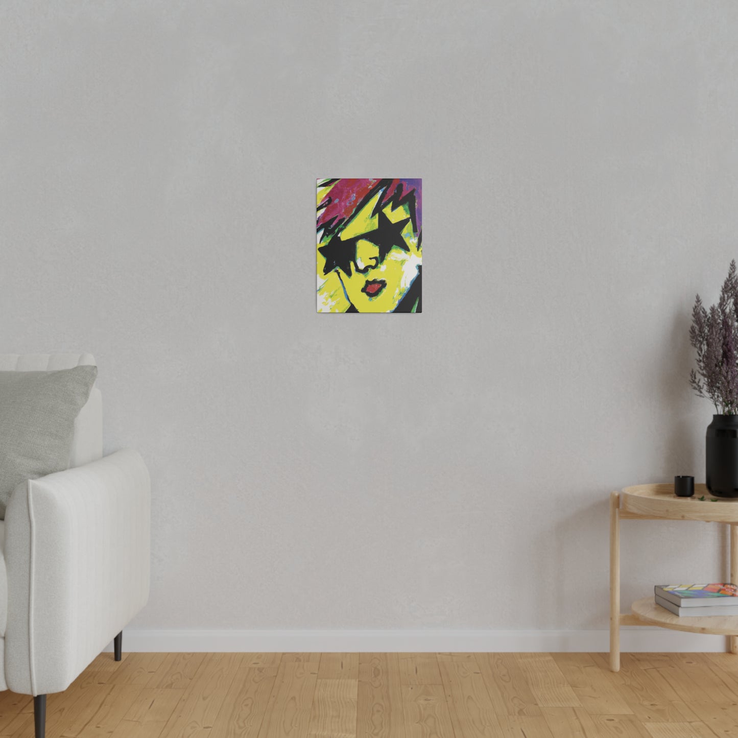 7497H - Rockstar Painting Print | Face | Abstract | Poster | Home Decor | Wall Art | Music Art | Canvas