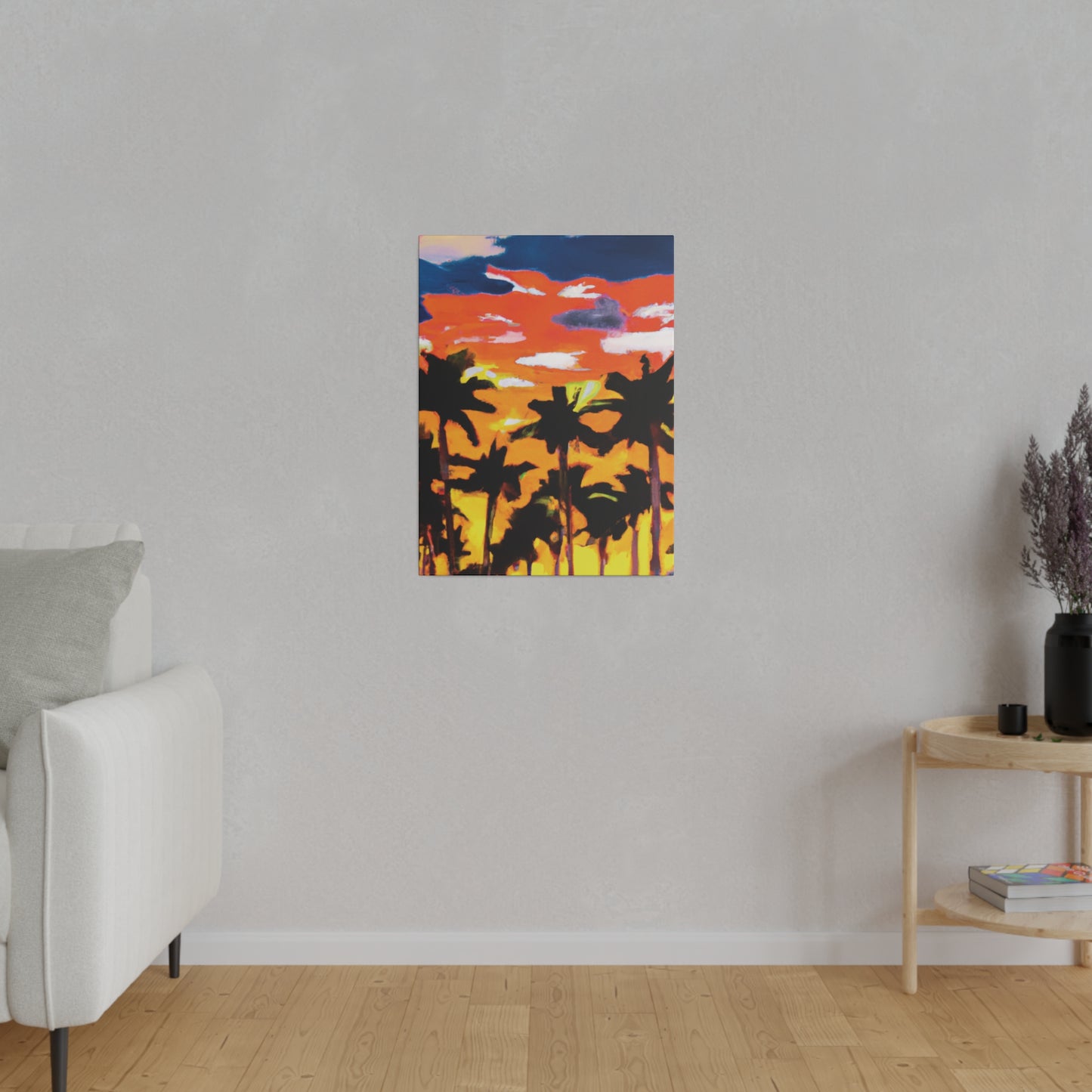 8206A - Miami Beach Sunset Painting Print | Miami | Beach | Sunset | Poster | Home Decor | Wall Art | Canvas