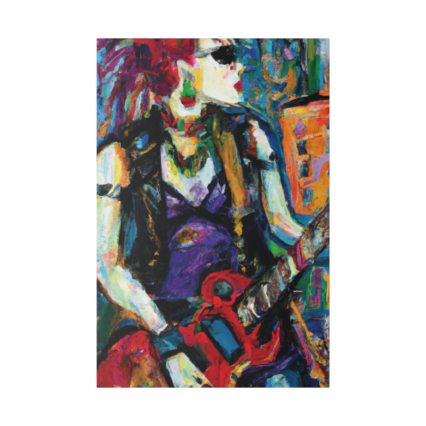 6874R - Rockstar Oil Painting Style Print | Poster | Home Decor | Wall Art | Music Art | Canvas