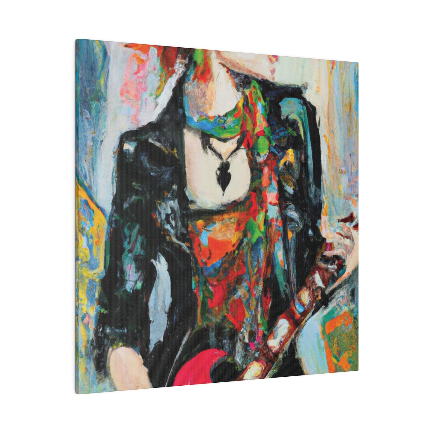 7482S - Rockstar Oil Painting Style Print | Poster | Home Decor | Wall Art | Music Art | Canvas