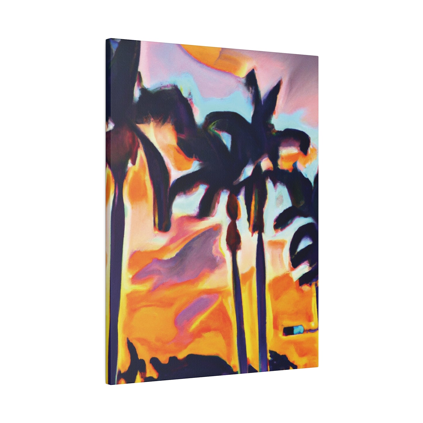 9435K - Miami Beach Sunset Painting Print | Miami | Beach | Sunset | Poster | Home Decor | Wall Art | Canvas