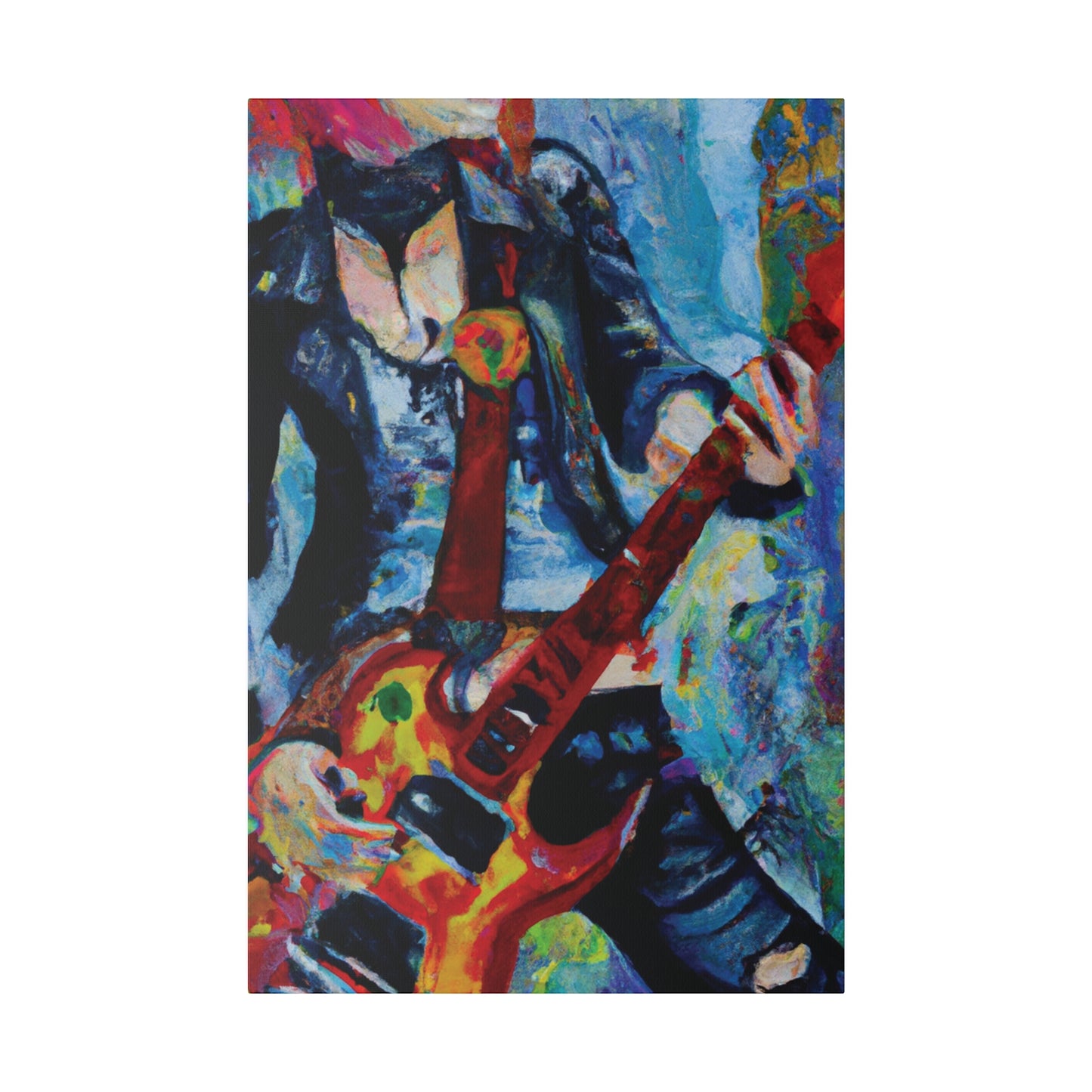 7105A - Rockstar Oil Painting Style Print | Poster | Home Decor | Wall Art | Music Art | Canvas