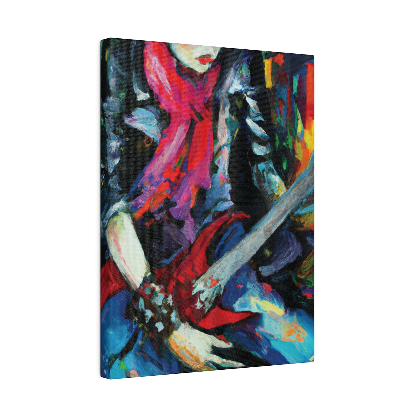 834A - Rockstar Oil Painting Style Print | Poster | Home Decor | Wall Art | Music Art | Canvas
