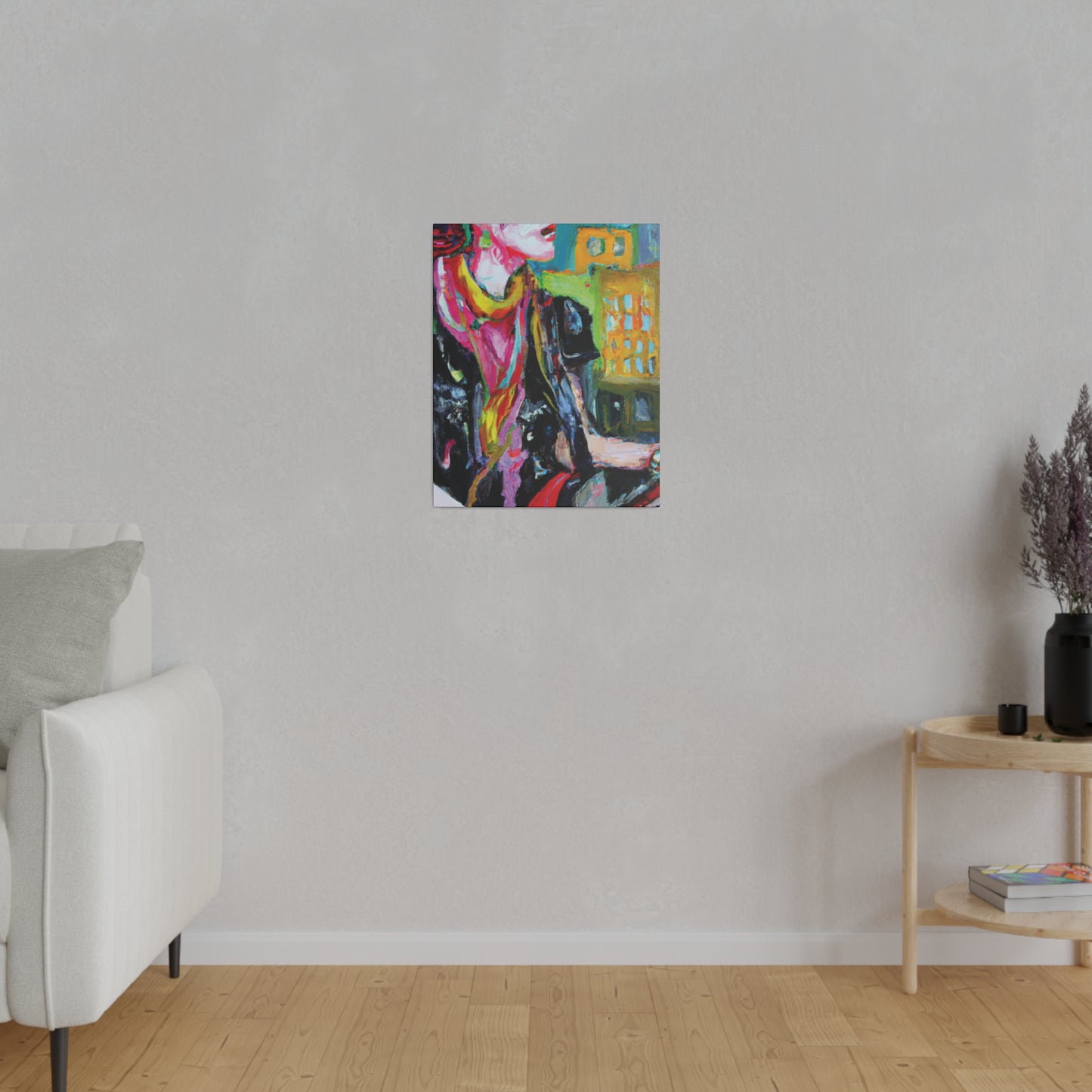 9896T - Rockstar Oil Painting Style Print | Poster | Home Decor | Wall Art | Music Art | Canvas