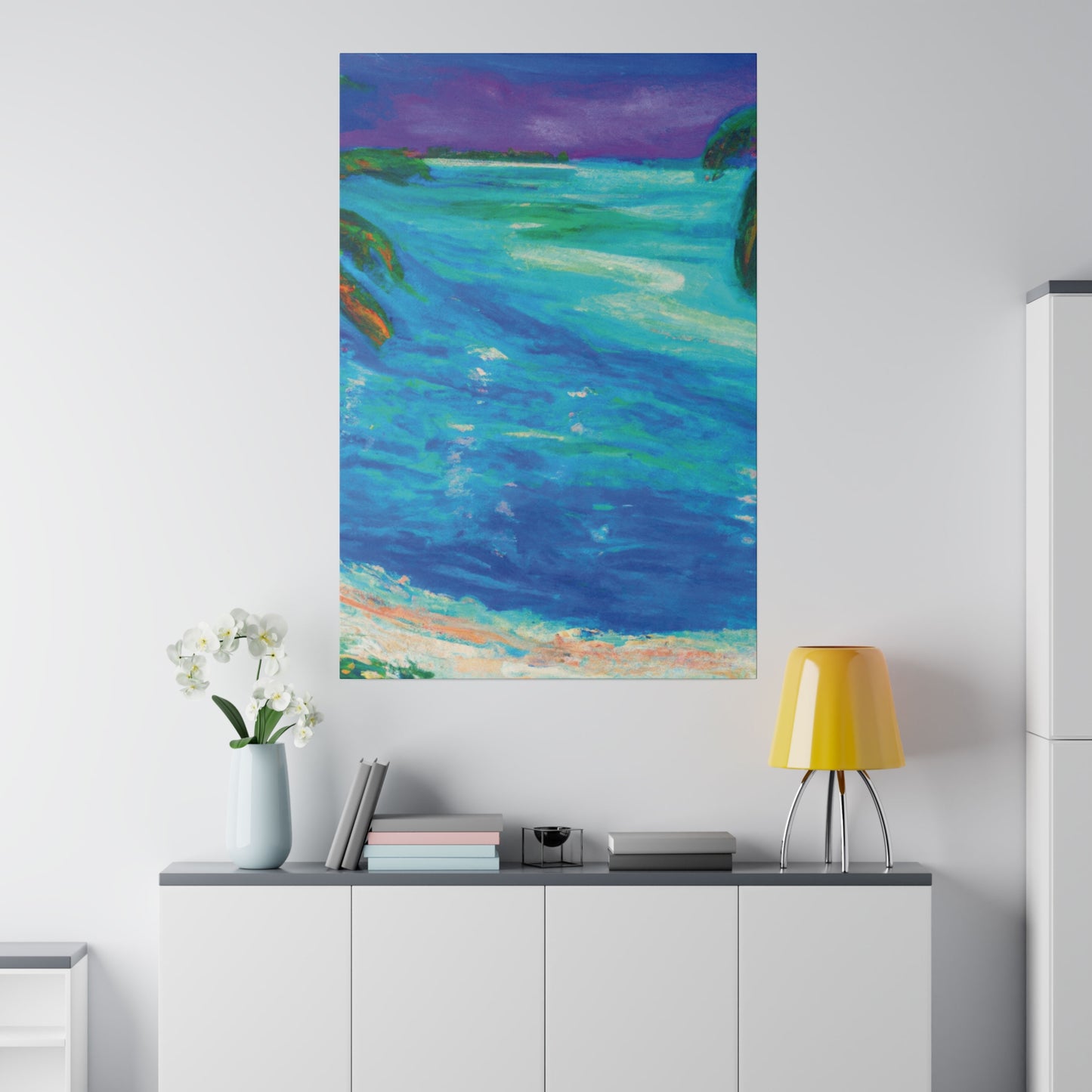 432V - Bahamas Ocean Painting Print | Bahamas | Ocean | Beach | Poster | Home Decor | Wall Art | Canvas