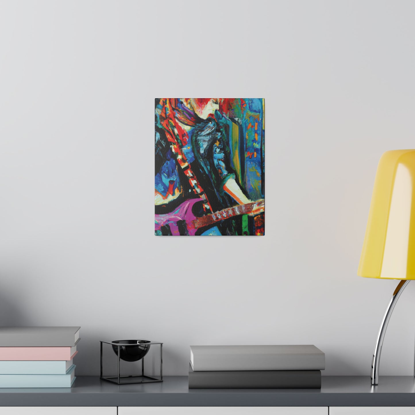 8461D - Rockstar Oil Painting Style Print | Poster | Home Decor | Wall Art | Music Art | Canvas
