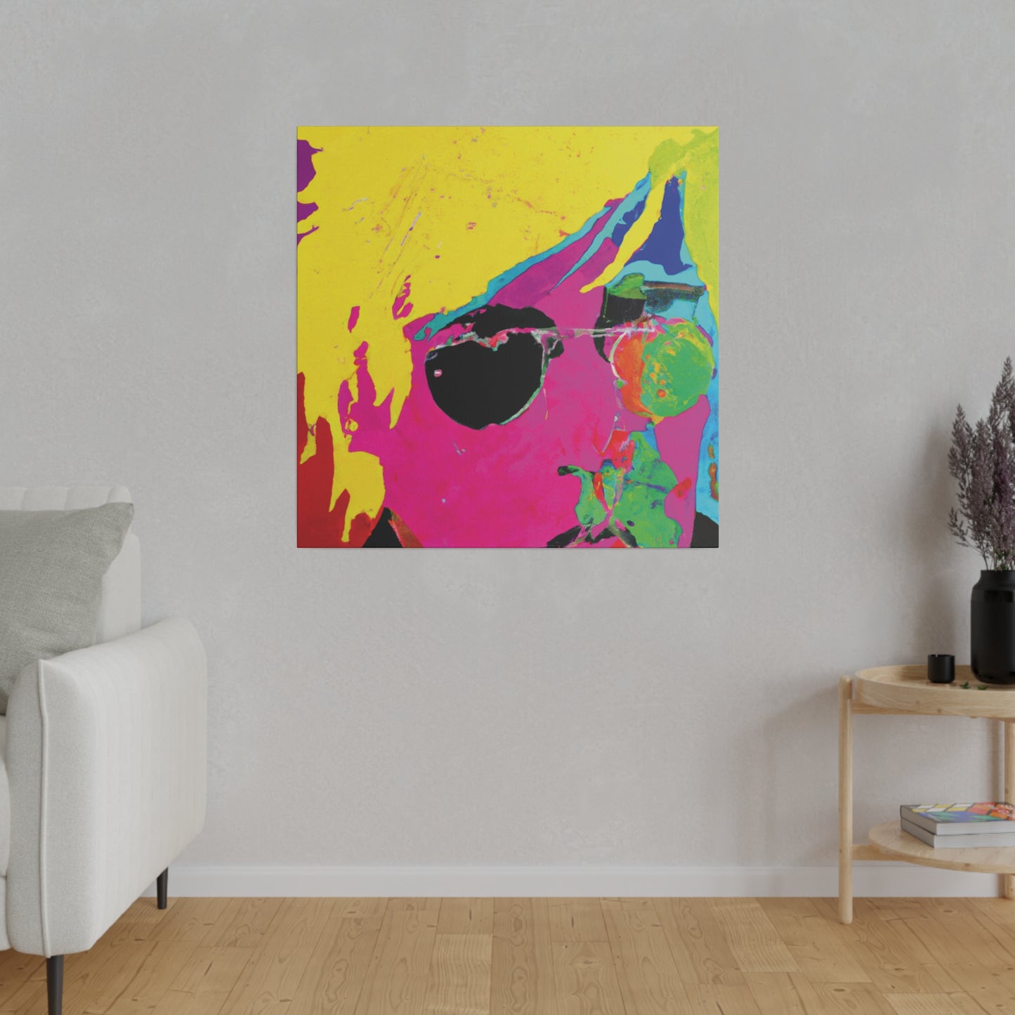 7141U - Rockstar Painting Print | Face | Abstract | Poster | Home Decor | Wall Art | Music Art | Canvas