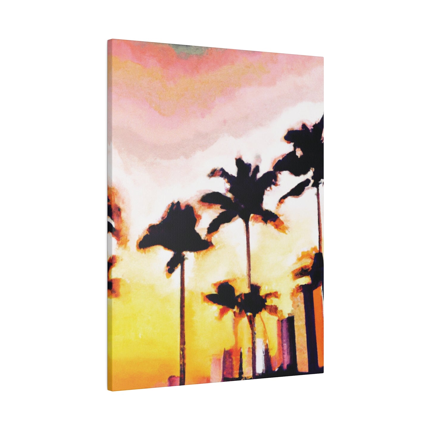 8005X - Miami Beach Sunset Painting Print | Miami | Beach | Sunset | Poster | Home Decor | Wall Art | Canvas