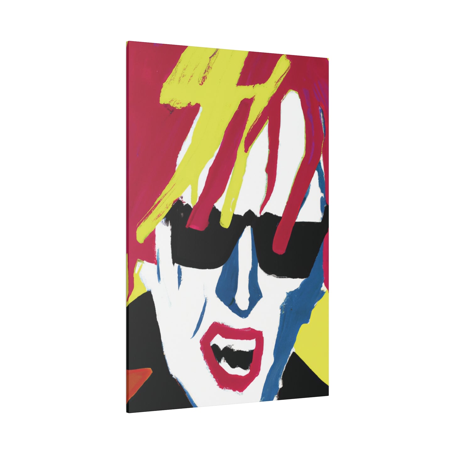 4532N - Rockstar Painting Print | Face | Abstract | Poster | Home Decor | Wall Art | Music Art | Canvas