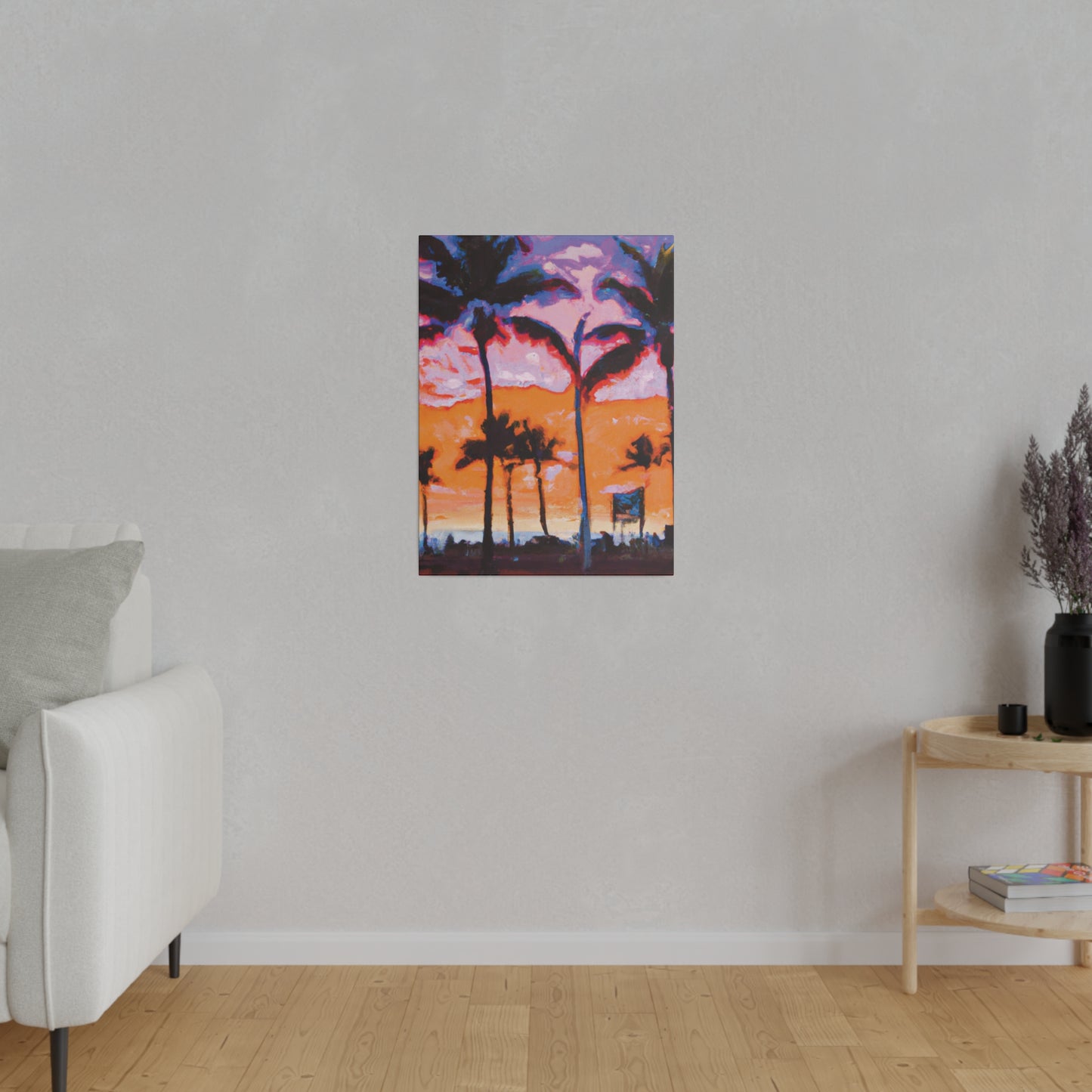 8373X - Miami Beach Sunset Painting Print | Miami | Beach | Sunset | Poster | Home Decor | Wall Art | Canvas