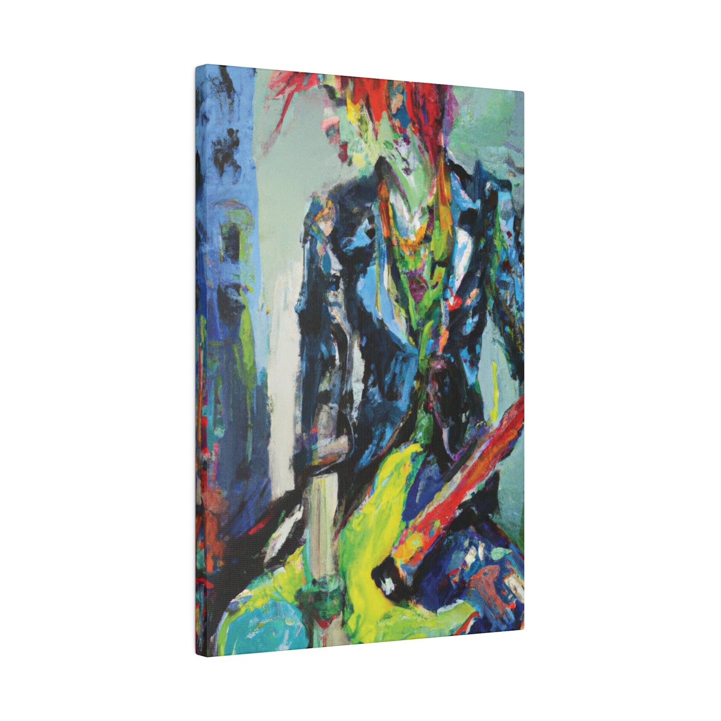 5111Y - Rockstar Oil Painting Style Print | Poster | Home Decor | Wall Art | Music Art | Canvas