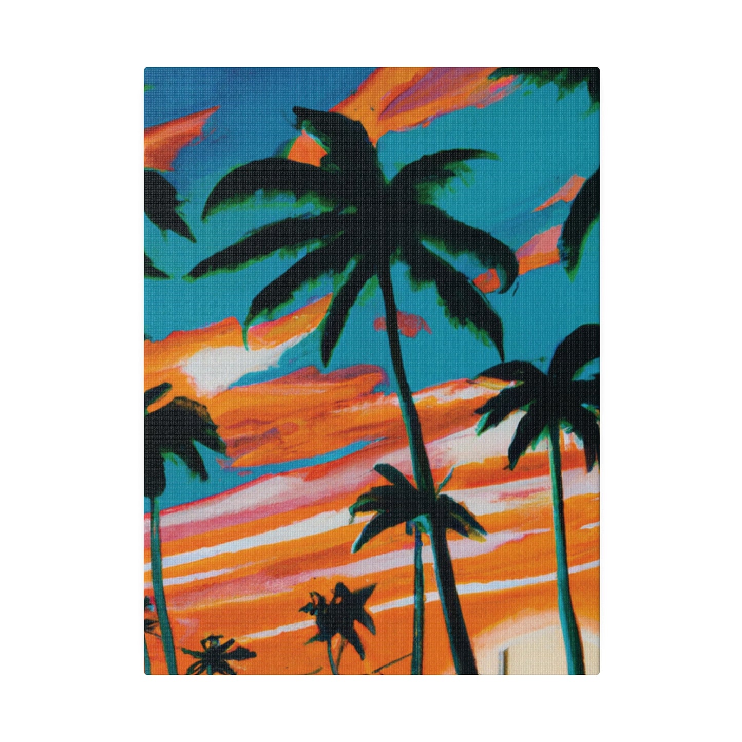 4895G - Miami Beach Sunset Painting Print | Miami | Beach | Sunset | Poster | Home Decor | Wall Art | Canvas