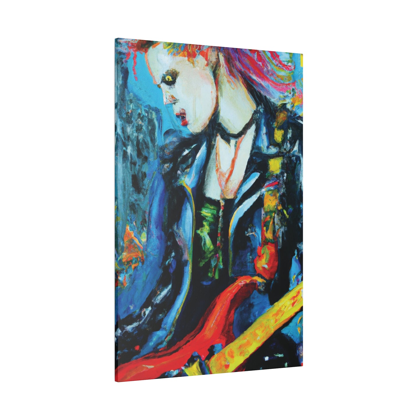 8900A - Rockstar Oil Painting Style Print | Poster | Home Decor | Wall Art | Music Art | Canvas