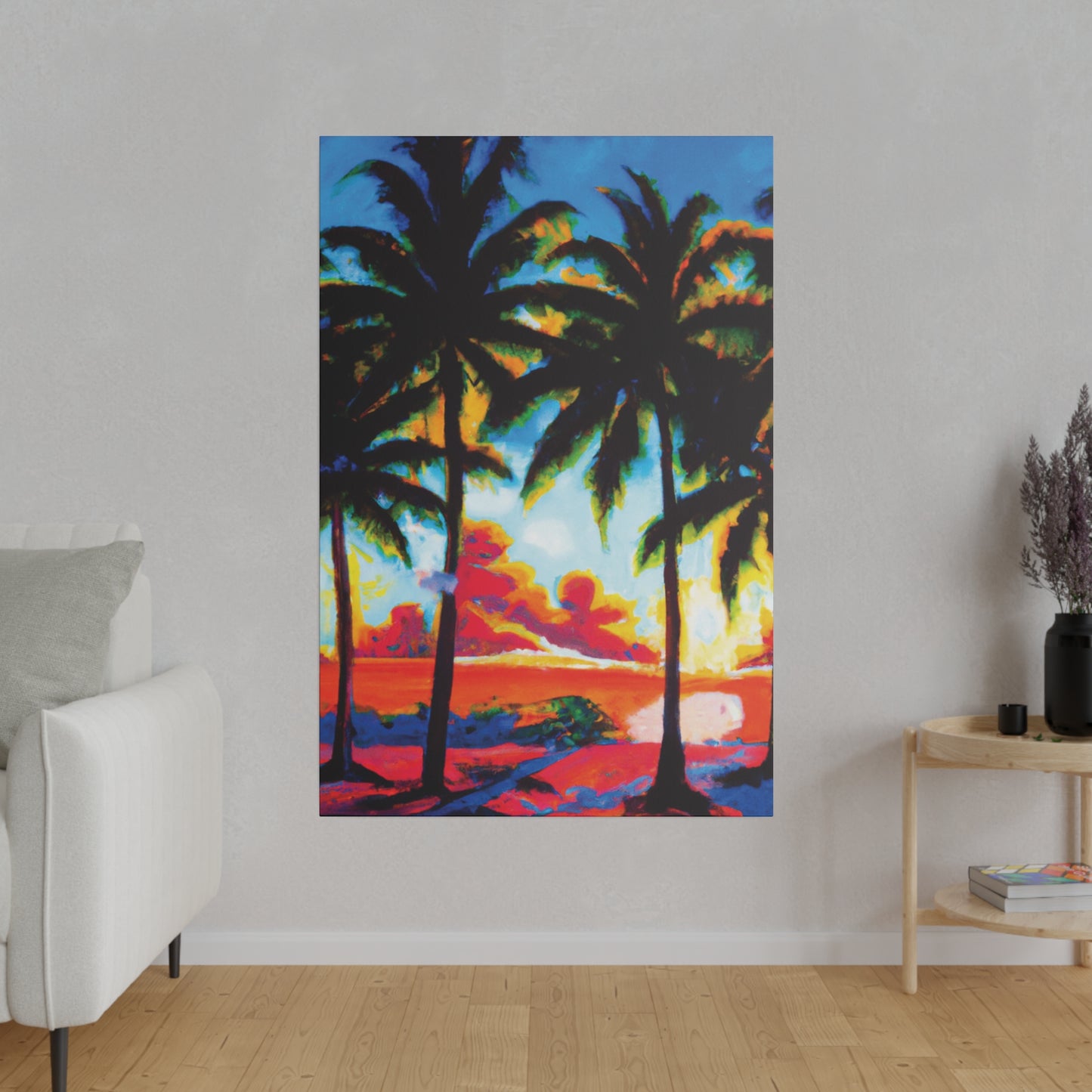 941Q - Miami Beach Sunset Painting Print | Miami | Beach | Sunset | Poster | Home Decor | Wall Art | Canvas