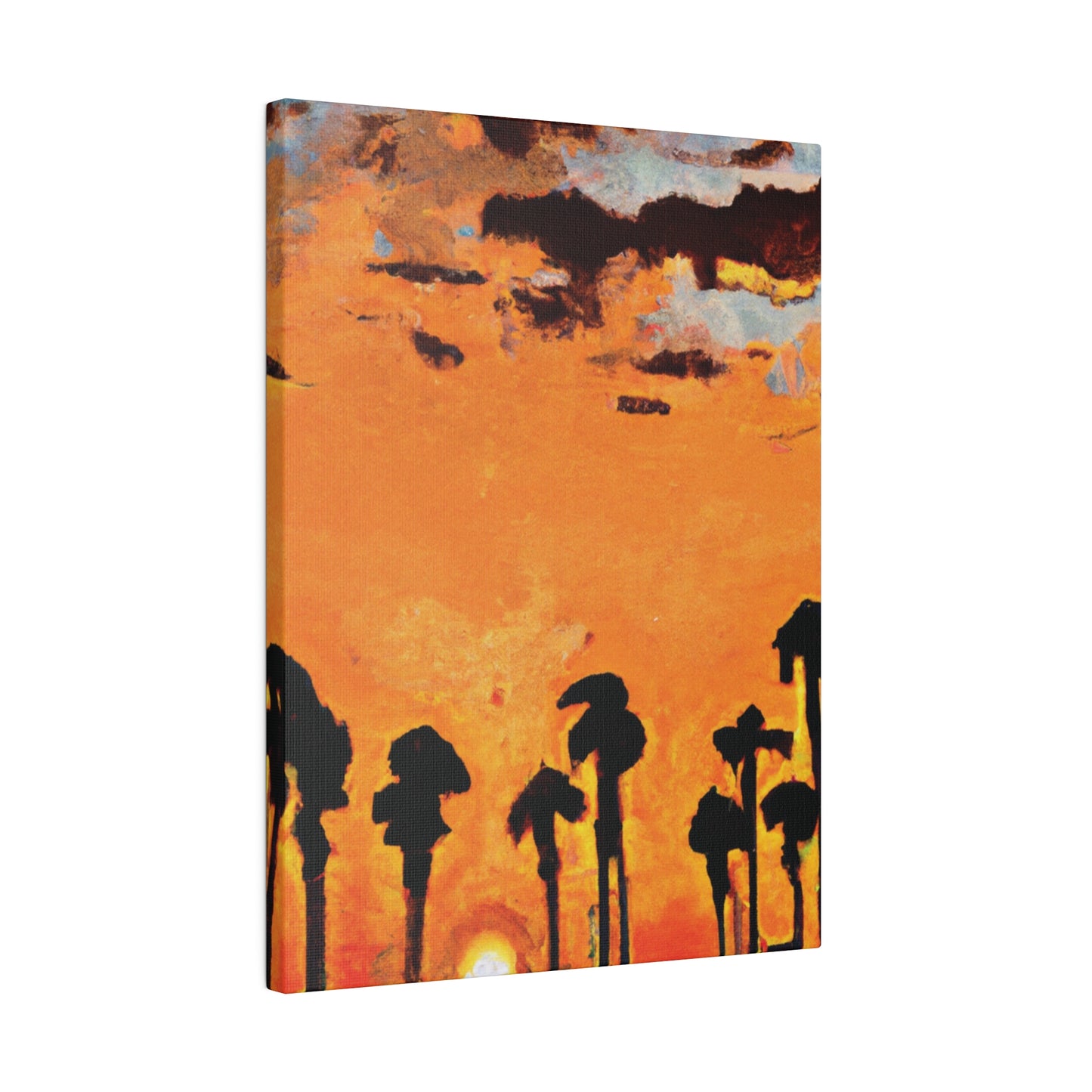 3231S - Miami Beach Sunset Painting Print | Miami | Beach | Sunset | Poster | Home Decor | Wall Art | Canvas