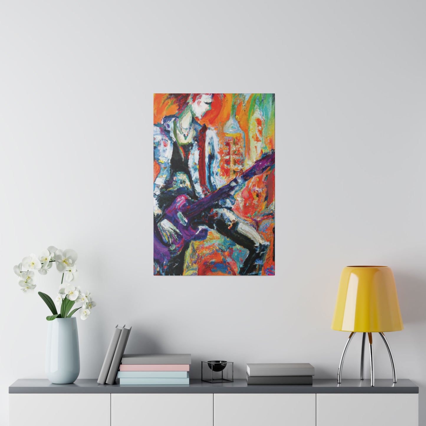 6891P - Rockstar Oil Painting Style Print | Poster | Home Decor | Wall Art | Music Art | Canvas