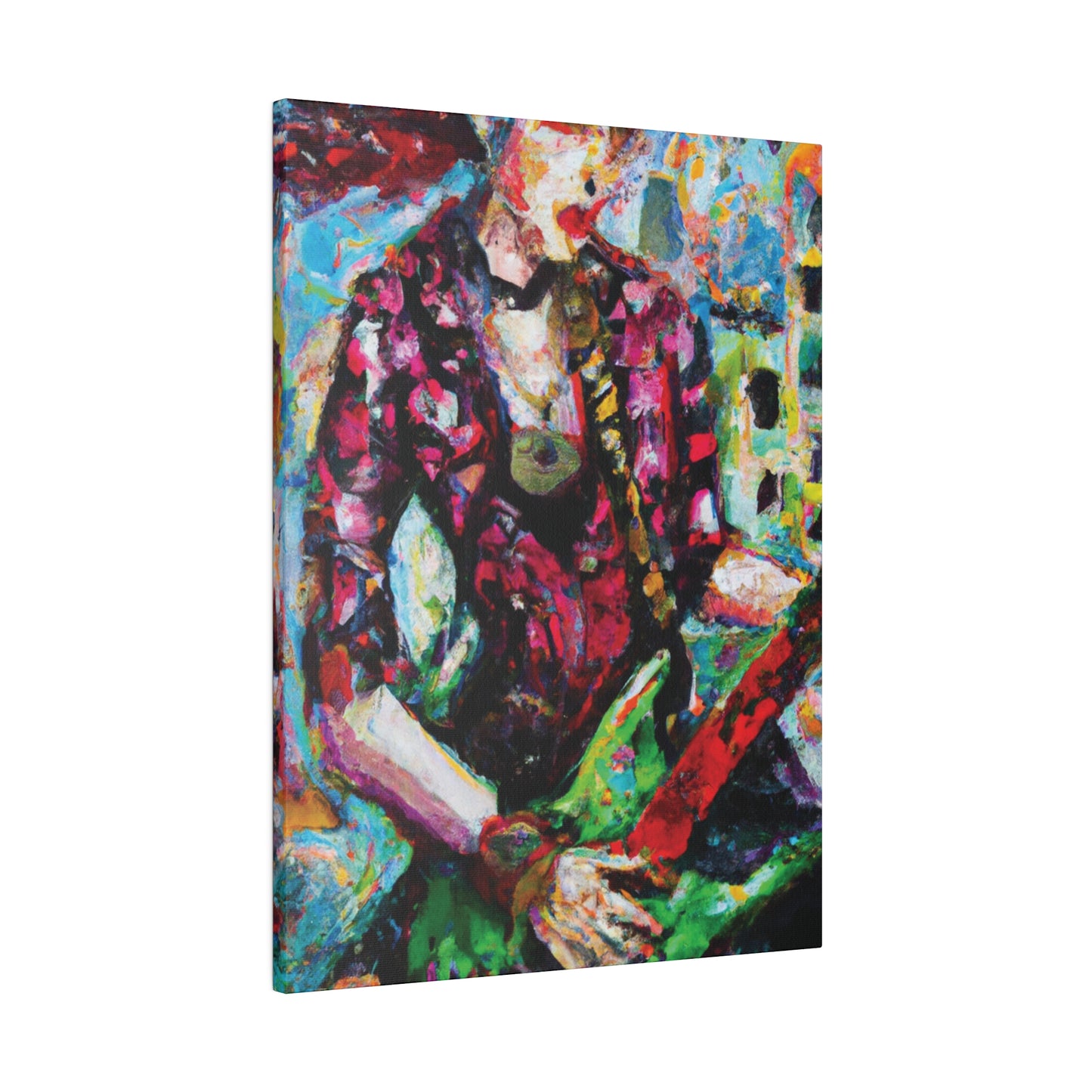 9453F - Rockstar Oil Painting Style Print | Poster | Home Decor | Wall Art | Music Art | Canvas