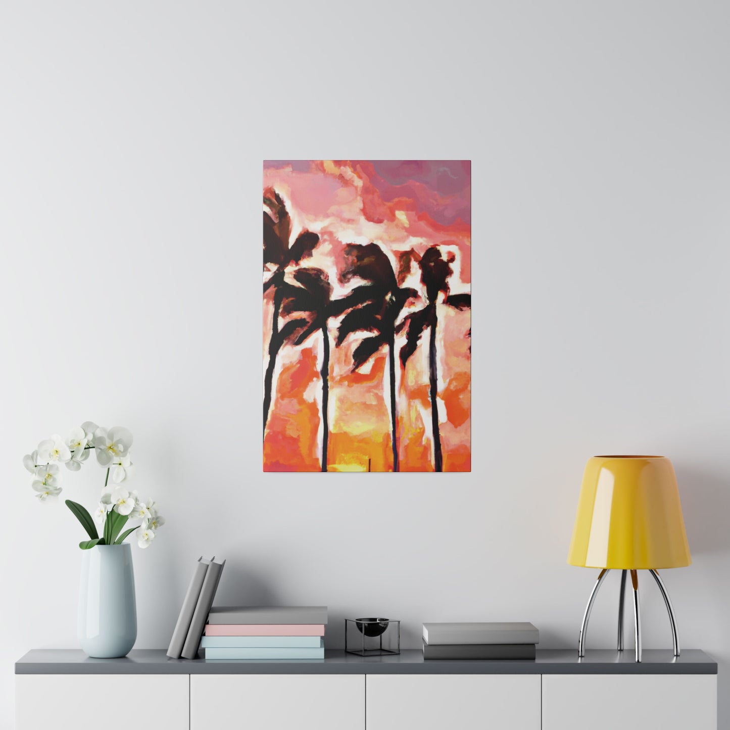 6129V - Miami Beach Sunset Painting Print | Miami | Beach | Sunset | Poster | Home Decor | Wall Art | Canvas