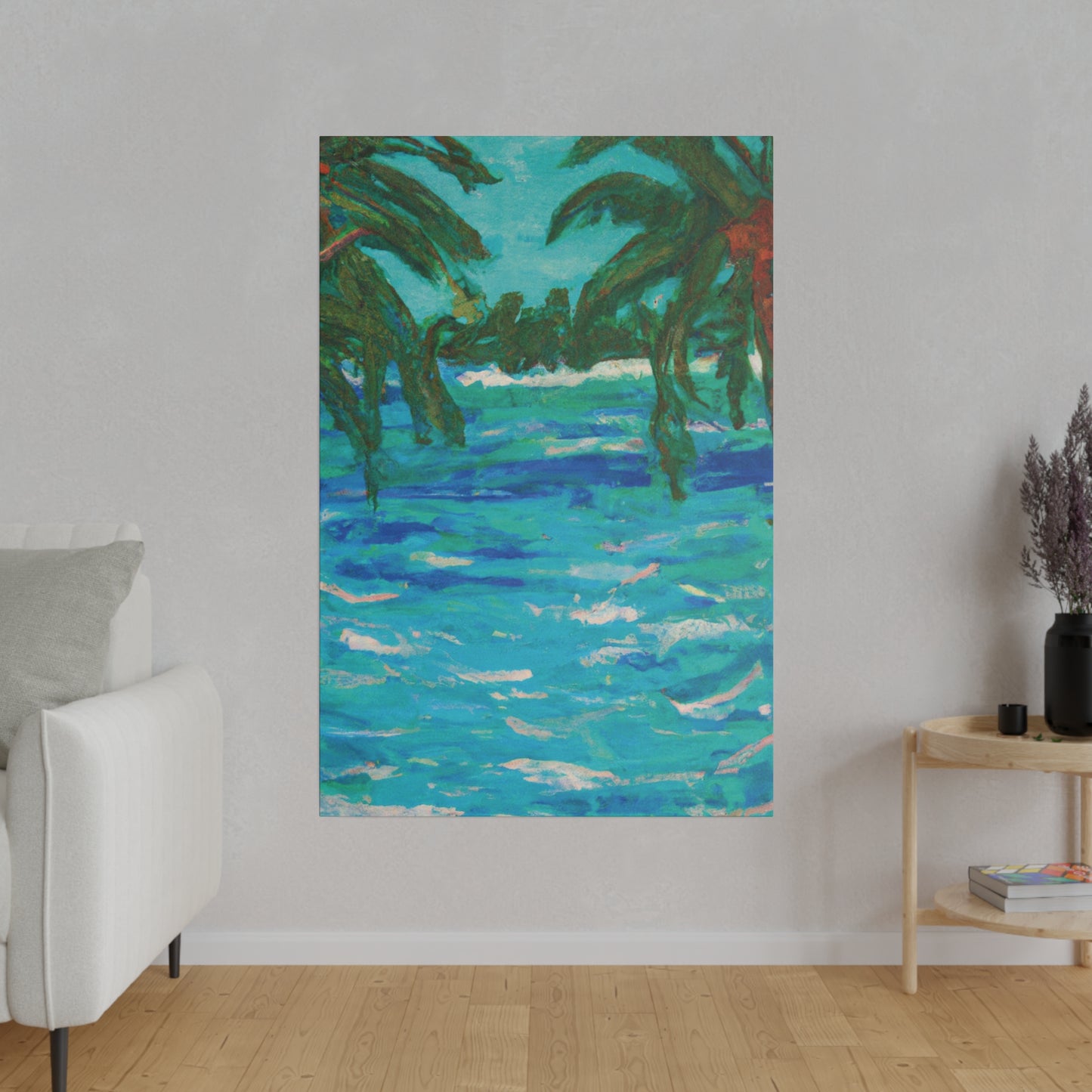 7482U - Bahamas Ocean Painting Print | Bahamas | Ocean | Beach | Poster | Home Decor | Wall Art | Canvas