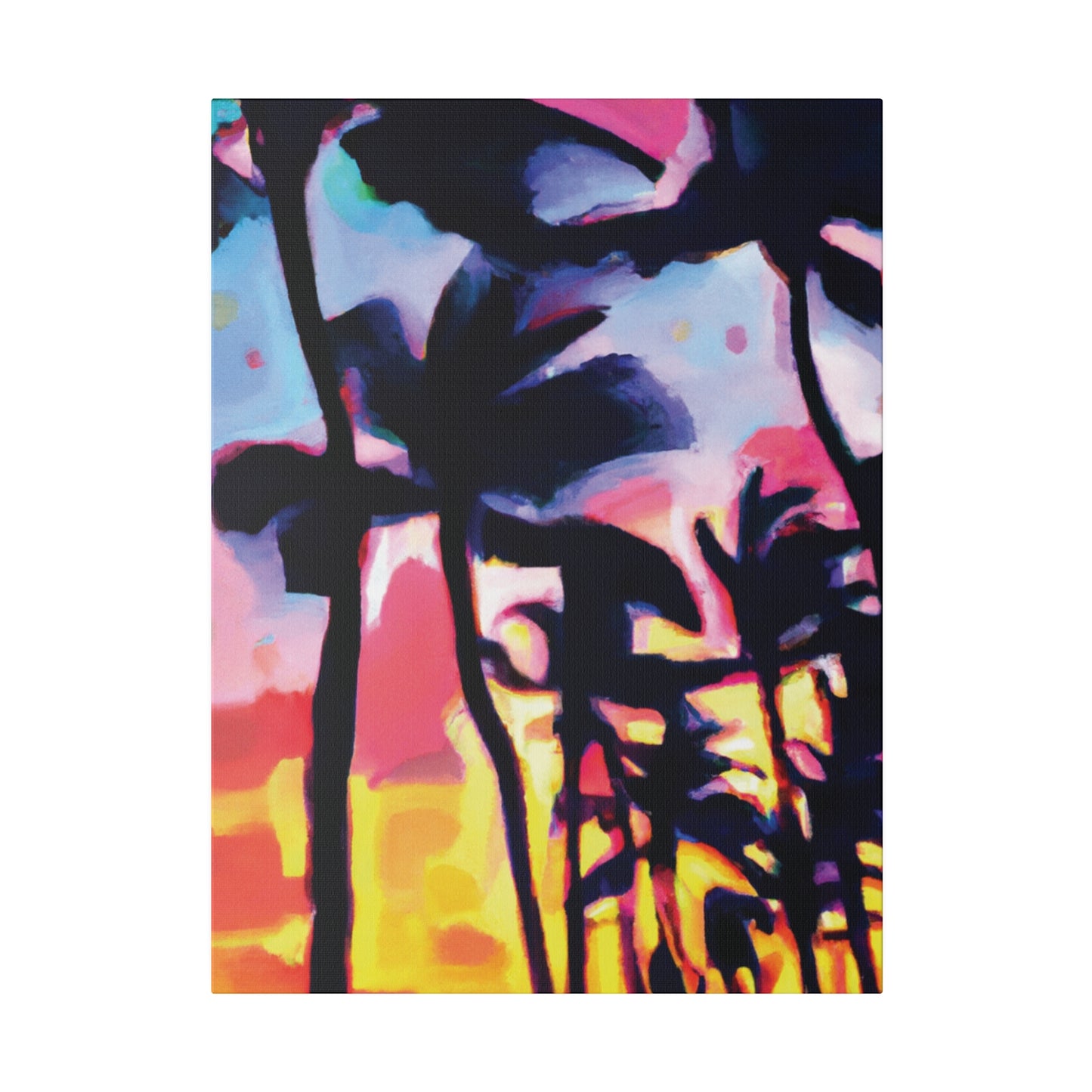 2637V - Miami Beach Sunset Painting Print | Miami | Beach | Sunset | Poster | Home Decor | Wall Art | Canvas