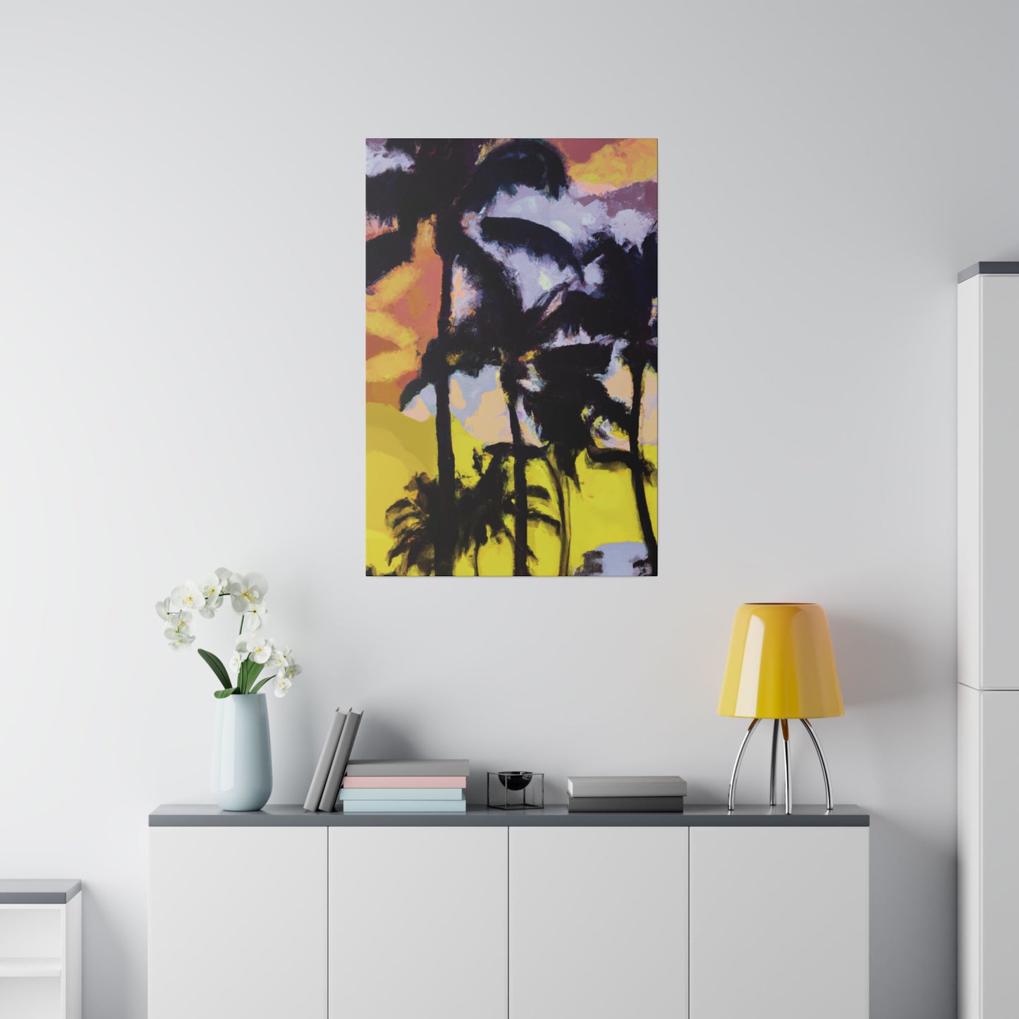 3753W - Miami Beach Sunset Painting Print | Miami | Beach | Sunset | Poster | Home Decor | Wall Art | Canvas