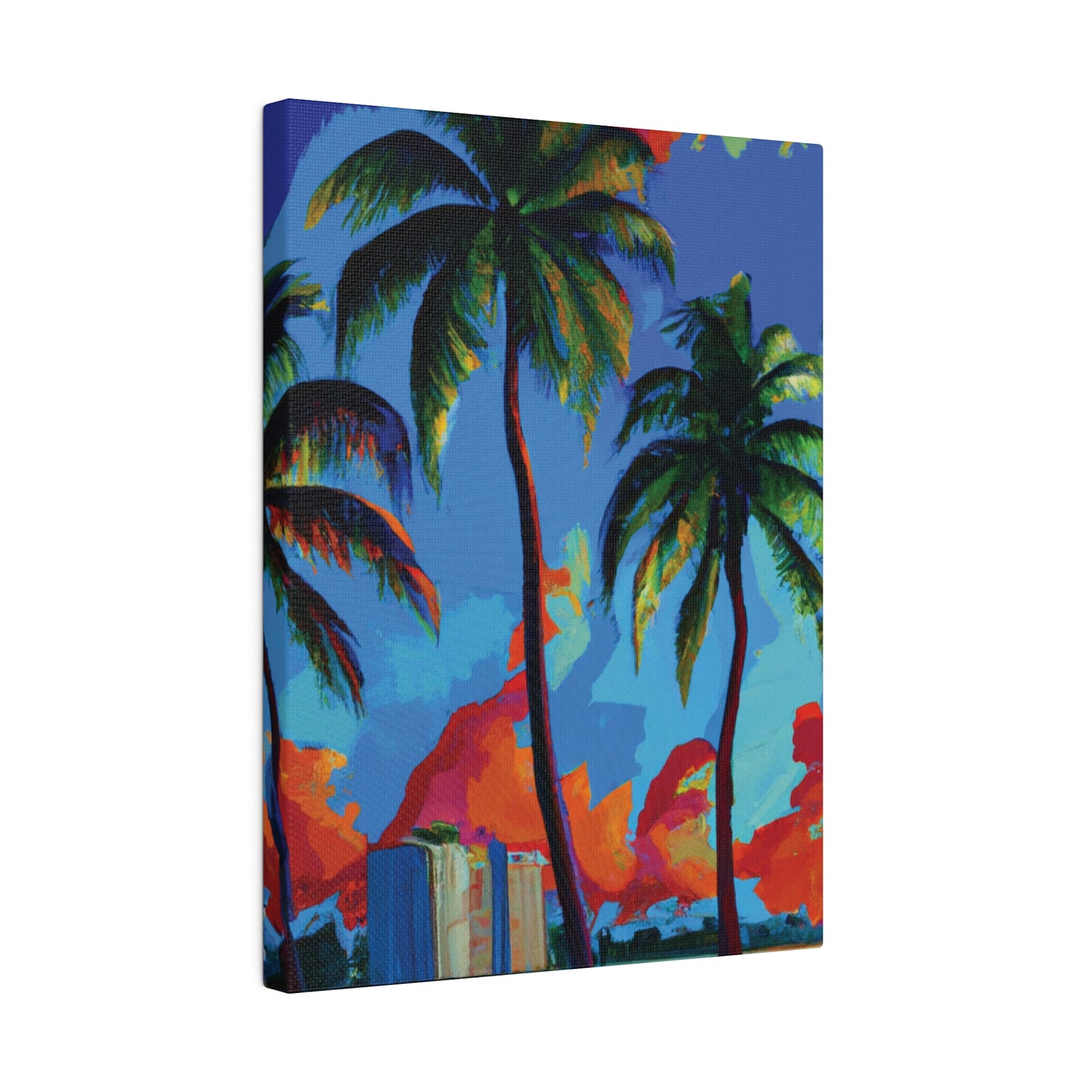 7382G - Miami Beach Sunset Painting Print | Miami | Beach | Sunset | Poster | Home Decor | Wall Art | Canvas