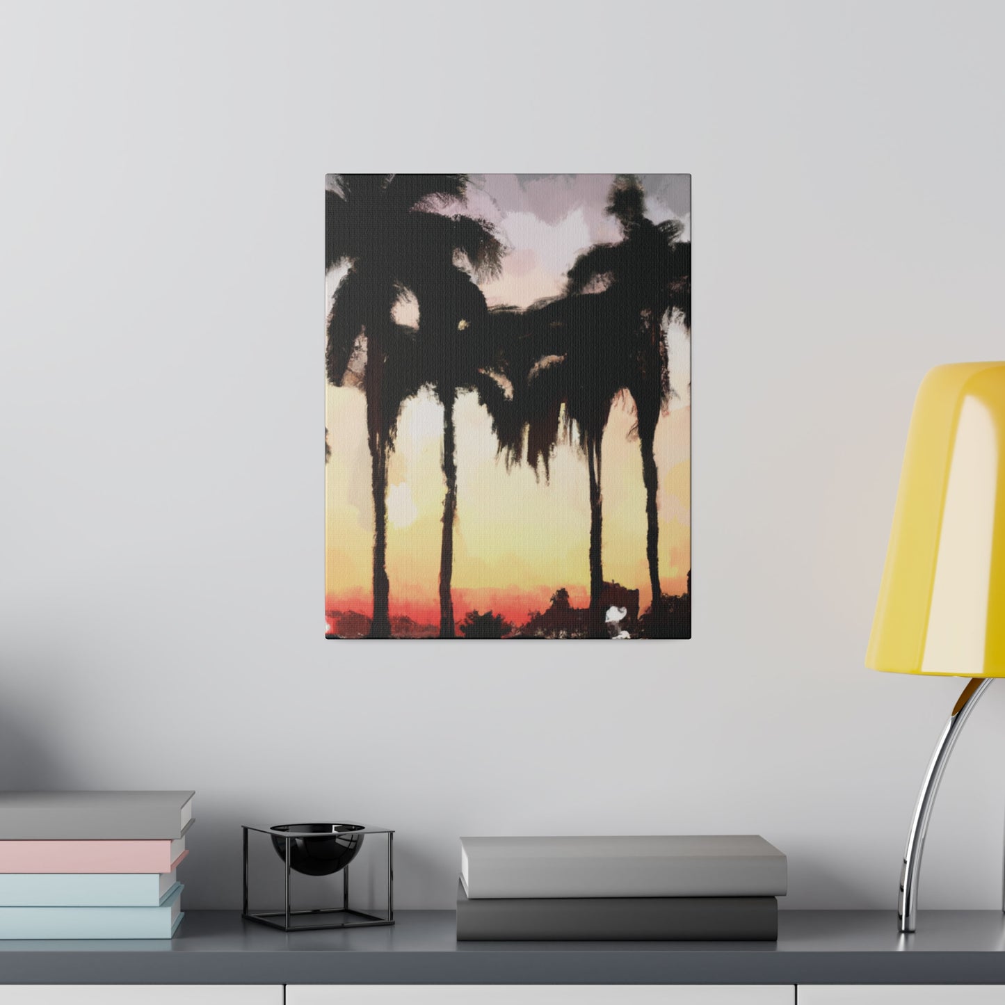 4763J - Miami Beach Sunset Painting Print | Miami | Beach | Sunset | Poster | Home Decor | Wall Art | Canvas
