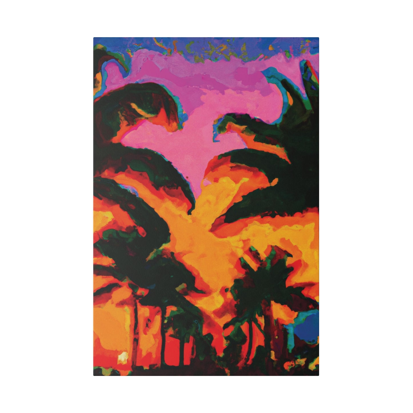 223L - Miami Beach Sunset Painting Print | Miami | Beach | Sunset | Poster | Home Decor | Wall Art | Canvas