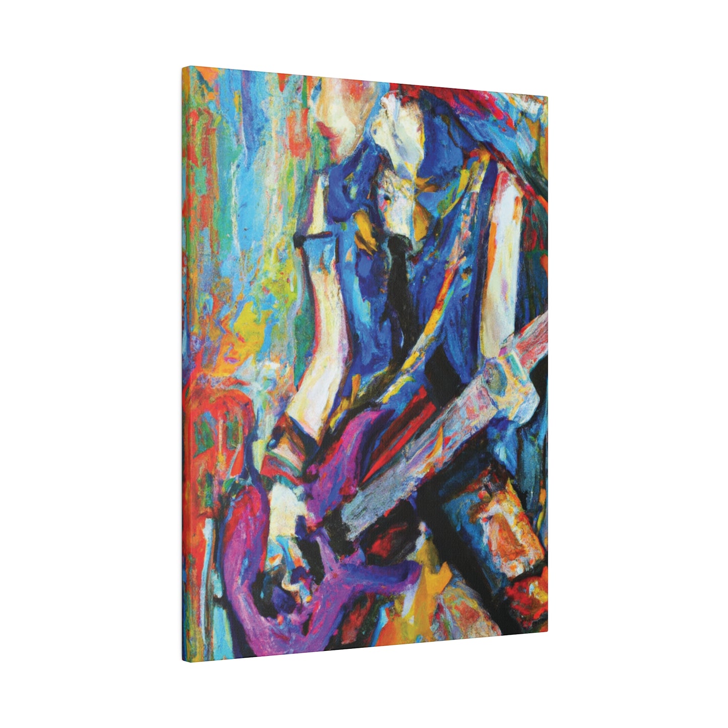 3886Z - Rockstar Oil Painting Style Print | Poster | Home Decor | Wall Art | Music Art | Canvas