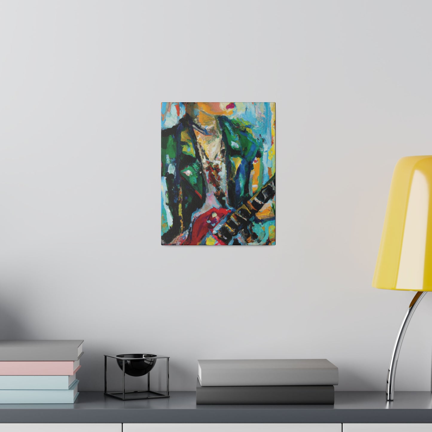 8554D - Rockstar Oil Painting Style Print | Poster | Home Decor | Wall Art | Music Art | Canvas