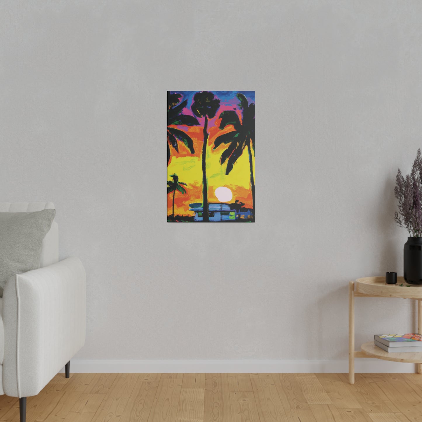 5285D - Miami Beach Sunset Painting Print | Miami | Beach | Sunset | Poster | Home Decor | Wall Art | Canvas