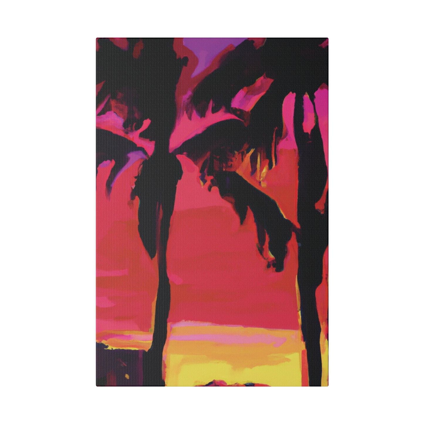 3182A - Miami Beach Sunset Painting Print | Miami | Beach | Sunset | Poster | Home Decor | Wall Art | Canvas