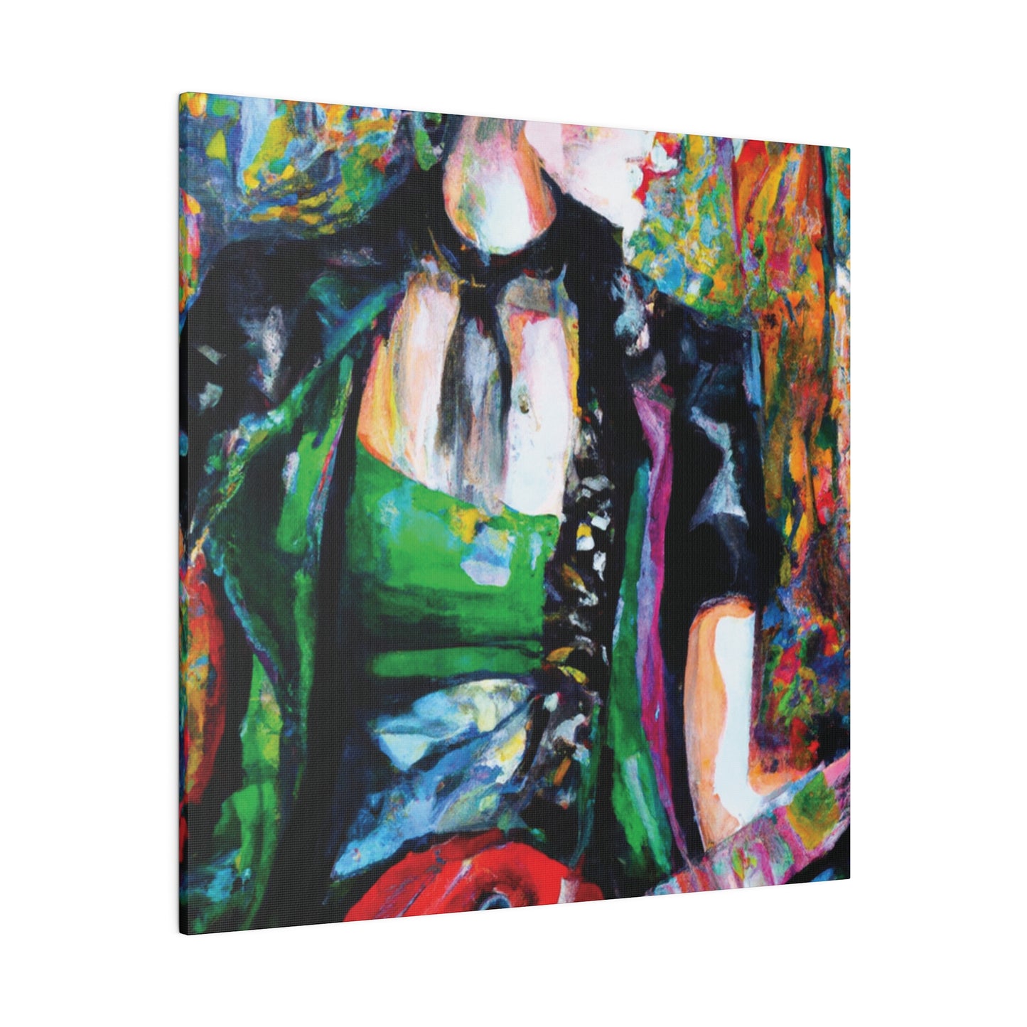 9737J - Rockstar Oil Painting Style Print | Poster | Home Decor | Wall Art | Music Art | Canvas