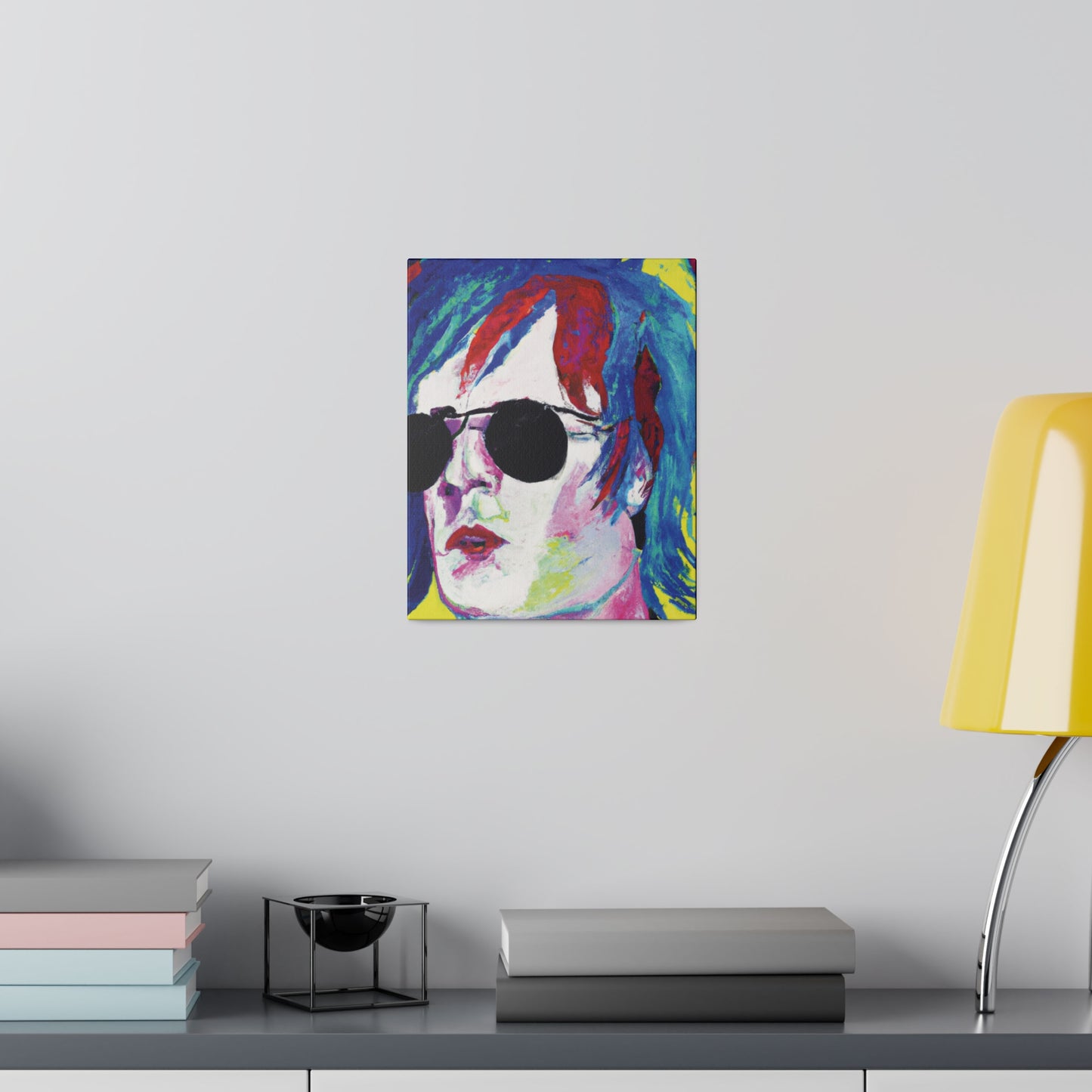 7634A - Rockstar Painting Print | Face | Abstract | Poster | Home Decor | Wall Art | Music Art | Canvas