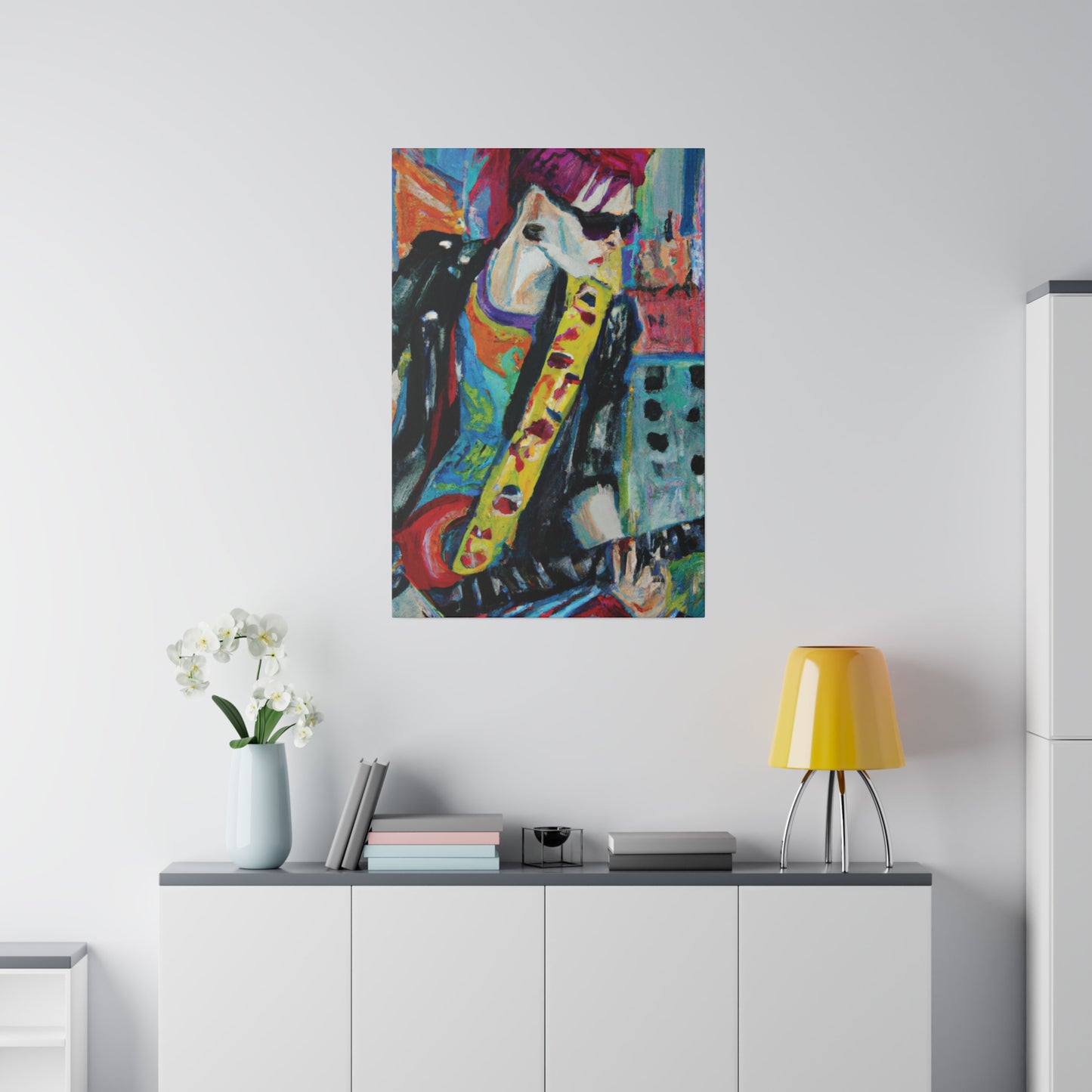 6518A - Rockstar Oil Painting Style Print | Poster | Home Decor | Wall Art | Music Art | Canvas