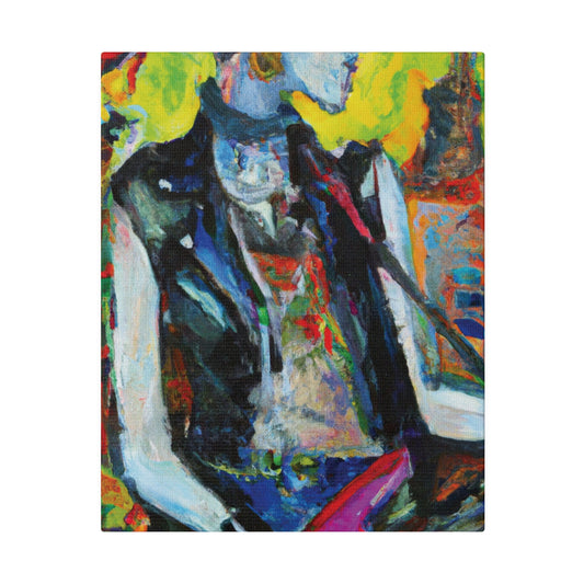 7349W - Rockstar Oil Painting Style Print | Poster | Home Decor | Wall Art | Music Art | Canvas