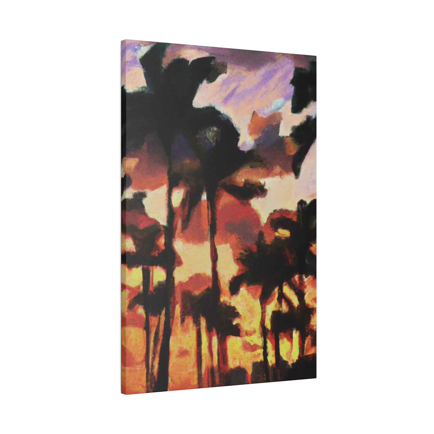 8396Z - Miami Beach Sunset Painting Print | Miami | Beach | Sunset | Poster | Home Decor | Wall Art | Canvas