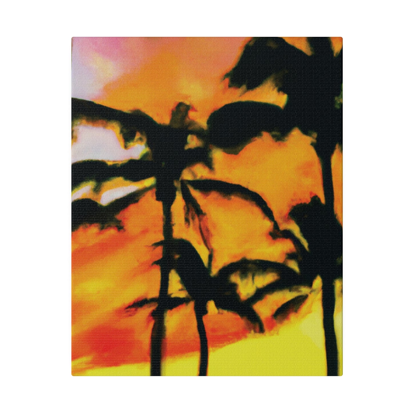 8694V - Miami Beach Sunset Painting Print | Miami | Beach | Sunset | Poster | Home Decor | Wall Art | Canvas