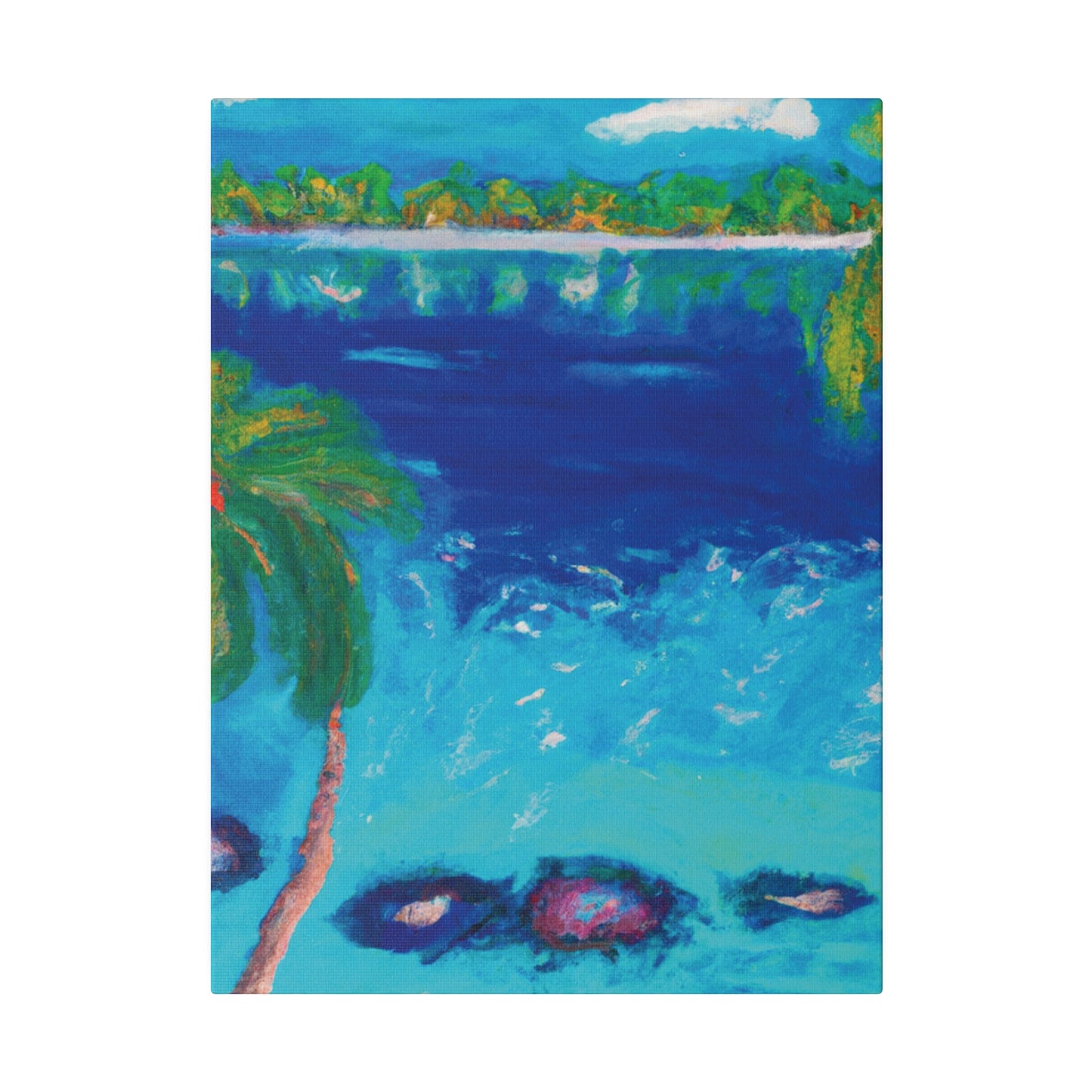 9850E - Bahamas Ocean Painting Print | Bahamas | Ocean | Beach | Poster | Home Decor | Wall Art | Canvas