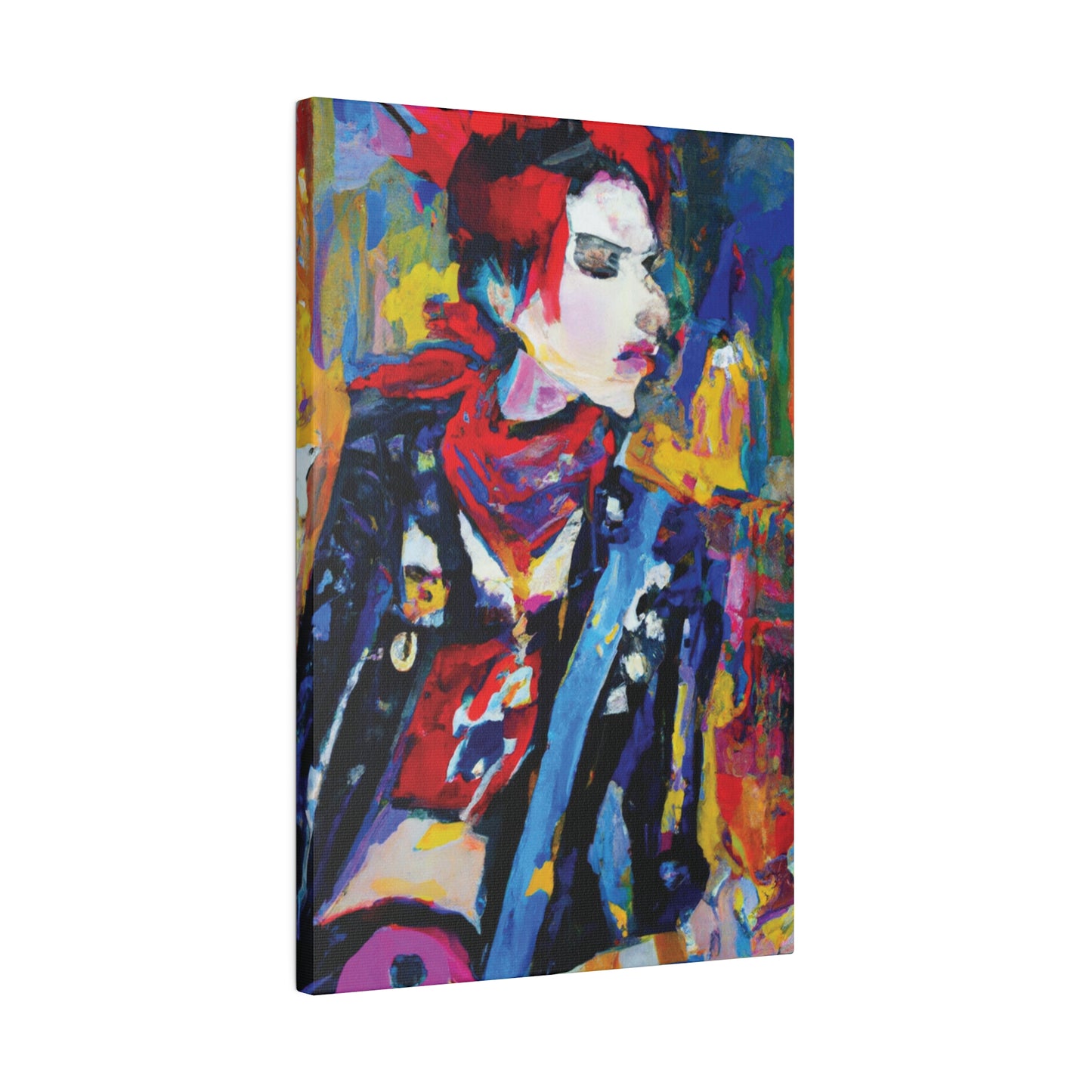 8996X - Rockstar Oil Painting Style Print | Poster | Home Decor | Wall Art | Music Art | Canvas