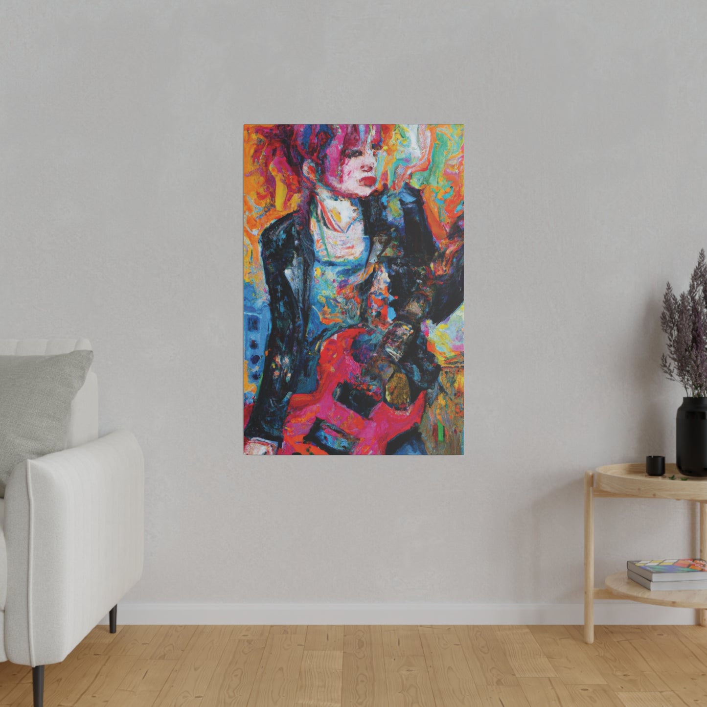 6278X - Rockstar Oil Painting Style Print | Poster | Home Decor | Wall Art | Music Art | Canvas