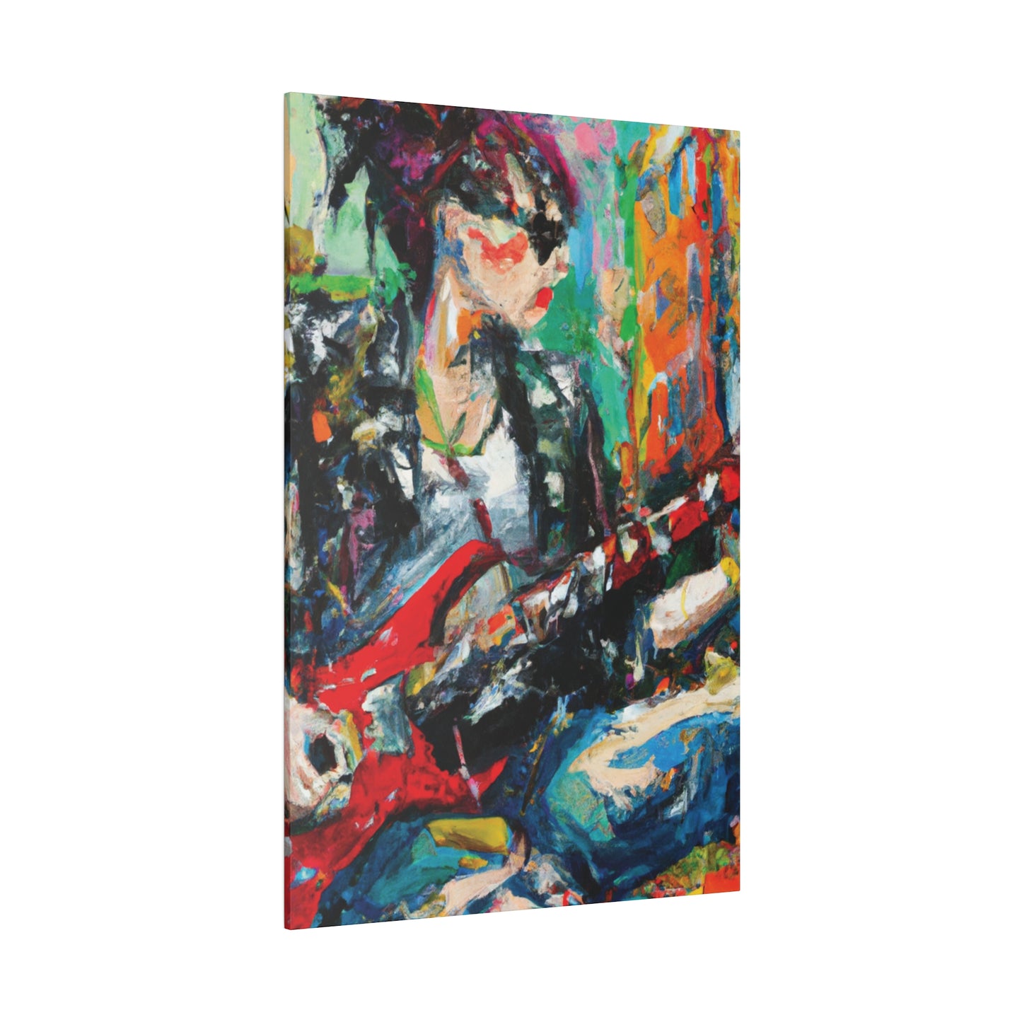 8390L - Rockstar Oil Painting Style Print | Poster | Home Decor | Wall Art | Music Art | Canvas