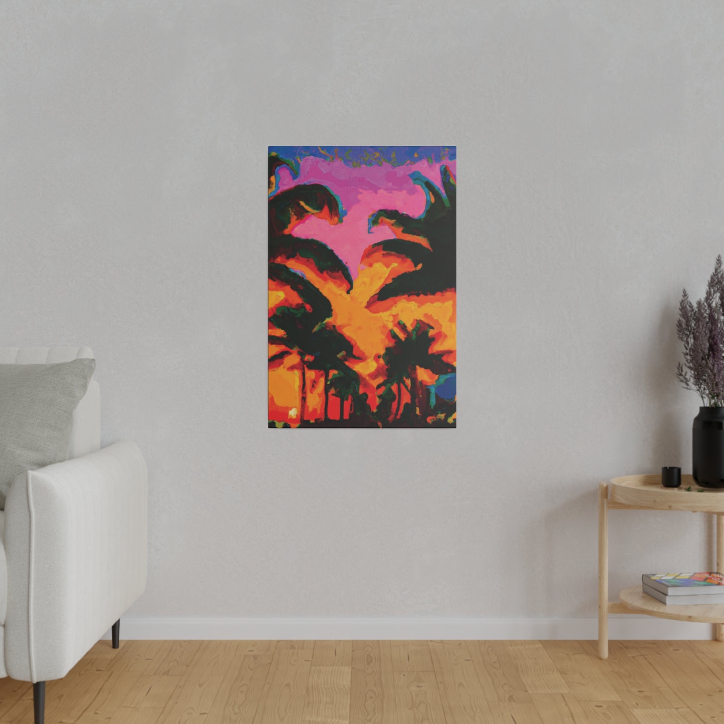 223L - Miami Beach Sunset Painting Print | Miami | Beach | Sunset | Poster | Home Decor | Wall Art | Canvas