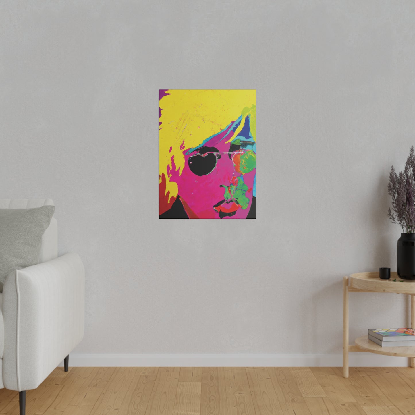 7141U - Rockstar Painting Print | Face | Abstract | Poster | Home Decor | Wall Art | Music Art | Canvas